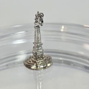 vtg indianapolis monument sterling silver 925 charm for bracelet iconic landmark